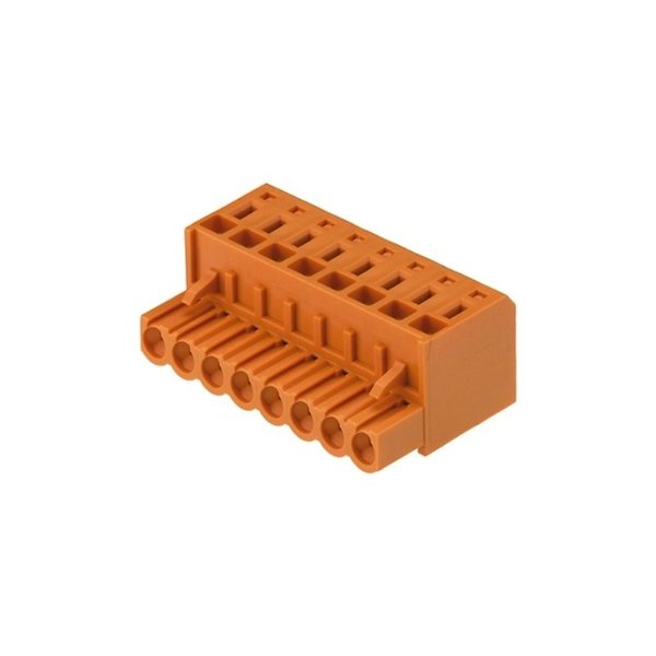 Weidmuller Weidmuller Pcb Plug-In Connector, Female Plug, 5, 08 Mm, No. Of Poles: 7, 180°, Tension Clamp 1707740000